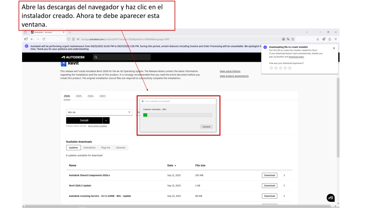 Crear instalador de Autodesk